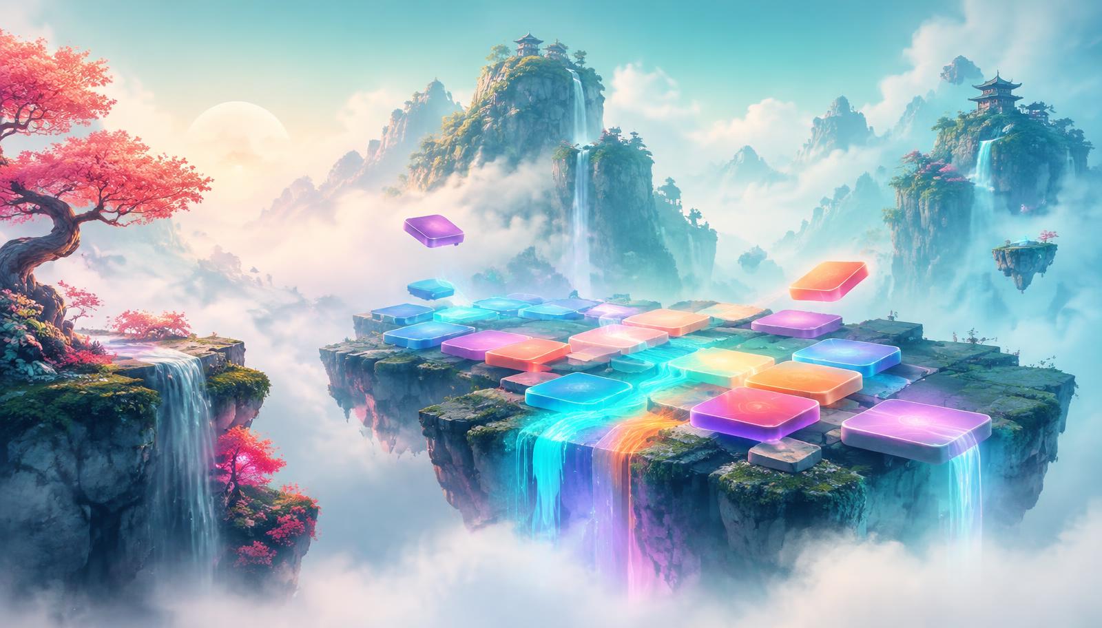 Color Cascade Zen Journey